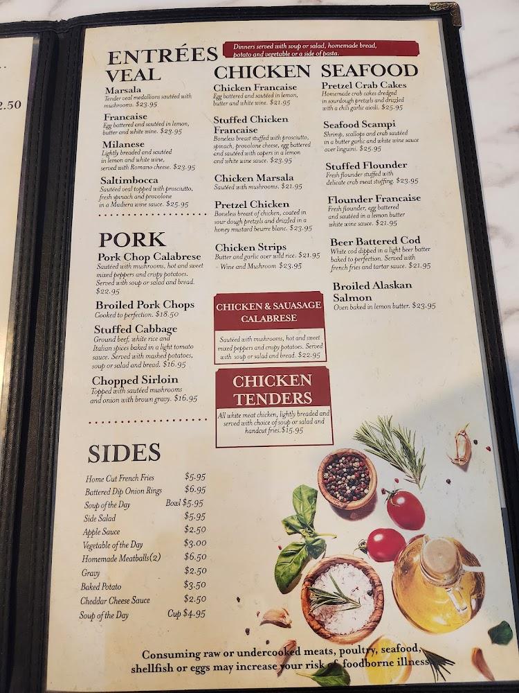 Joseph's Restaurants Menu image 3